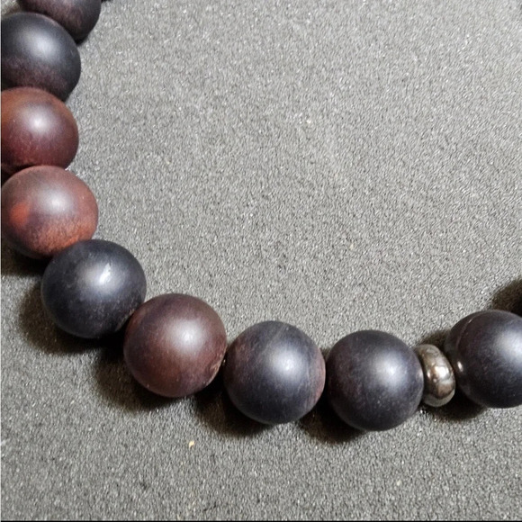 SILPADA AGATE CHALCEDONY NECKLACE ELECTROFORMED STERLING SILVER RETIRED - Picture 4 of 9